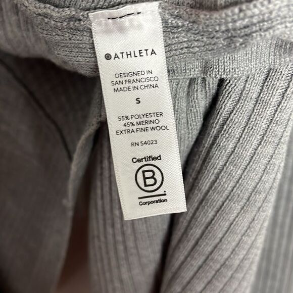 Athleta solstice gray merino wool wrap cardigan - Picture 5 of 6
